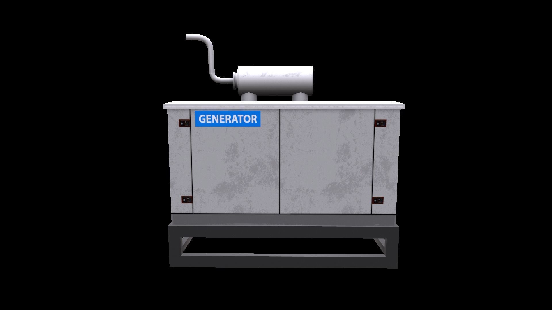 Generator Low-poly 3D model_1