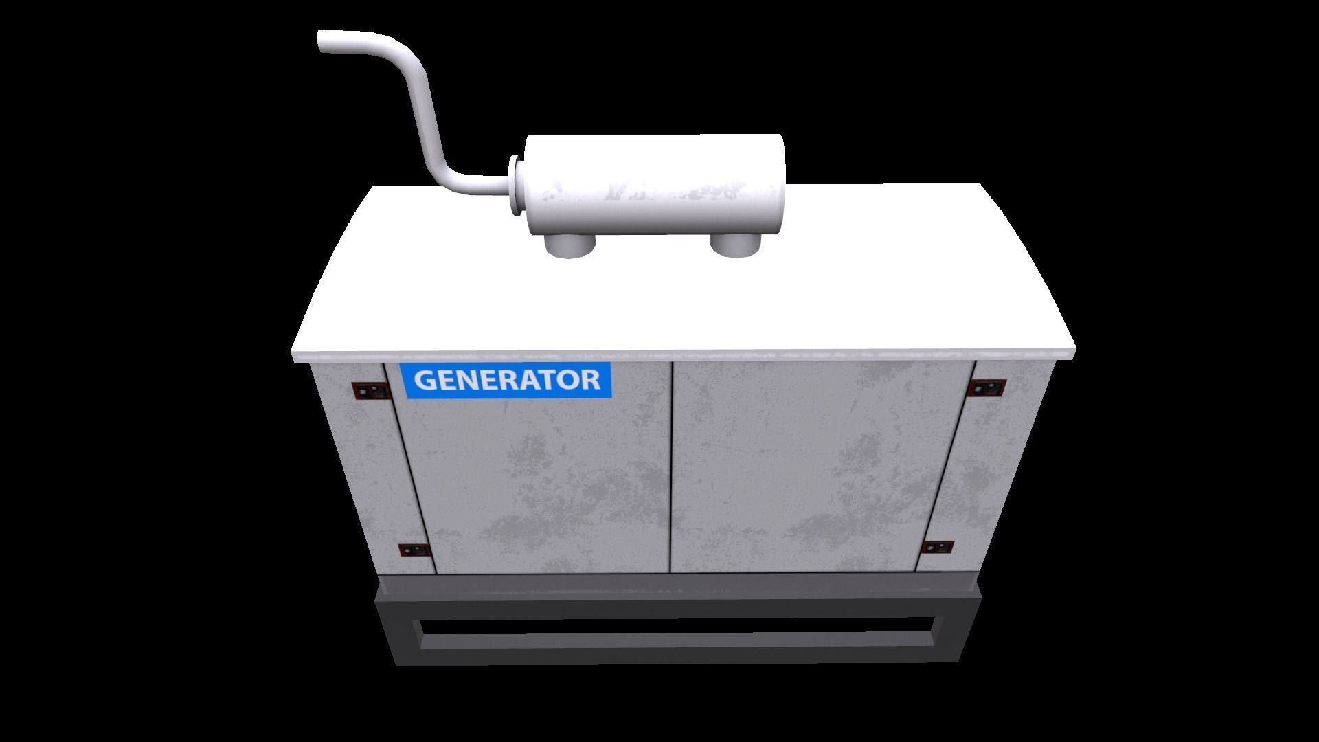Generator Low-poly 3D model_8