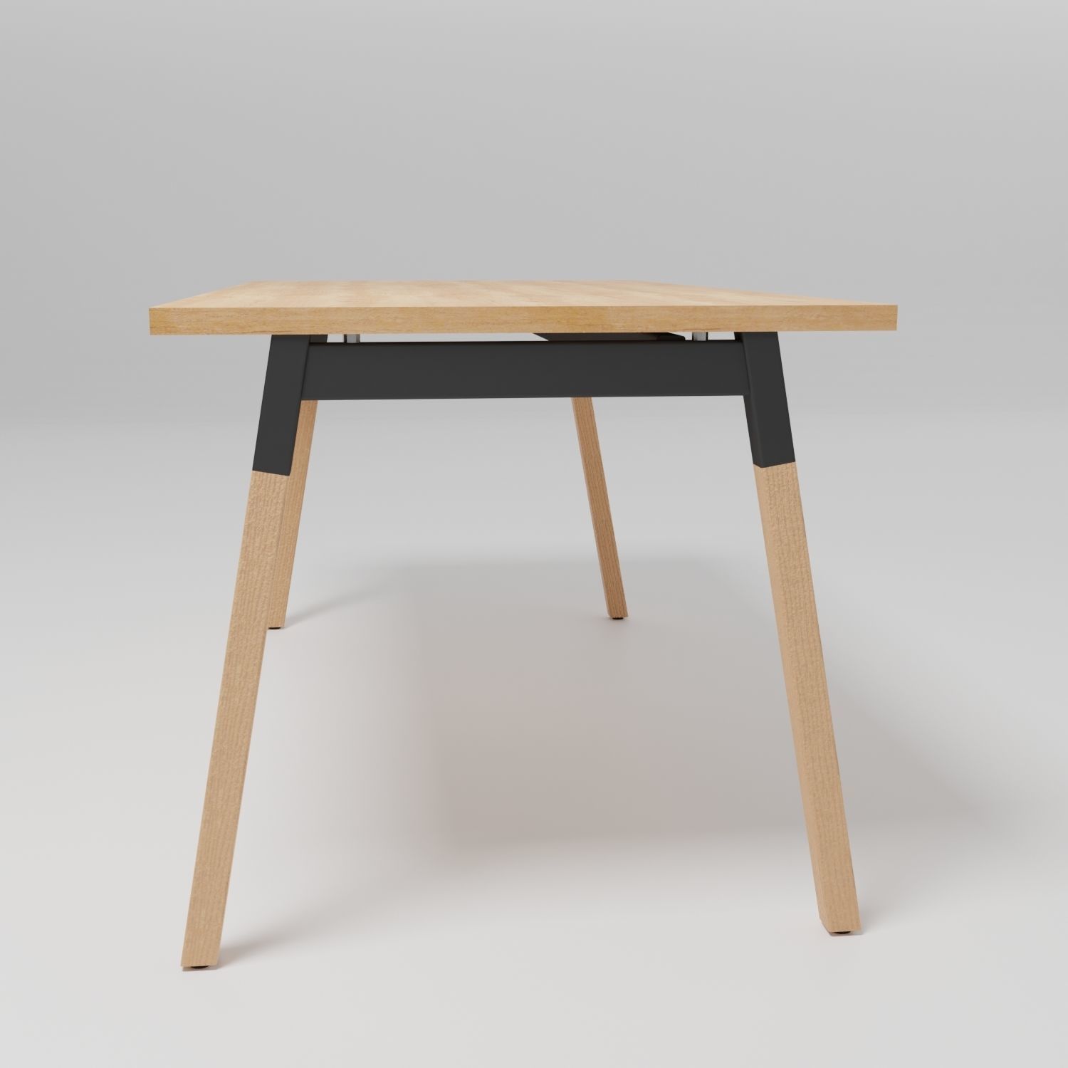 OGI W - Rectangular workstation desk - Free 3D model_2