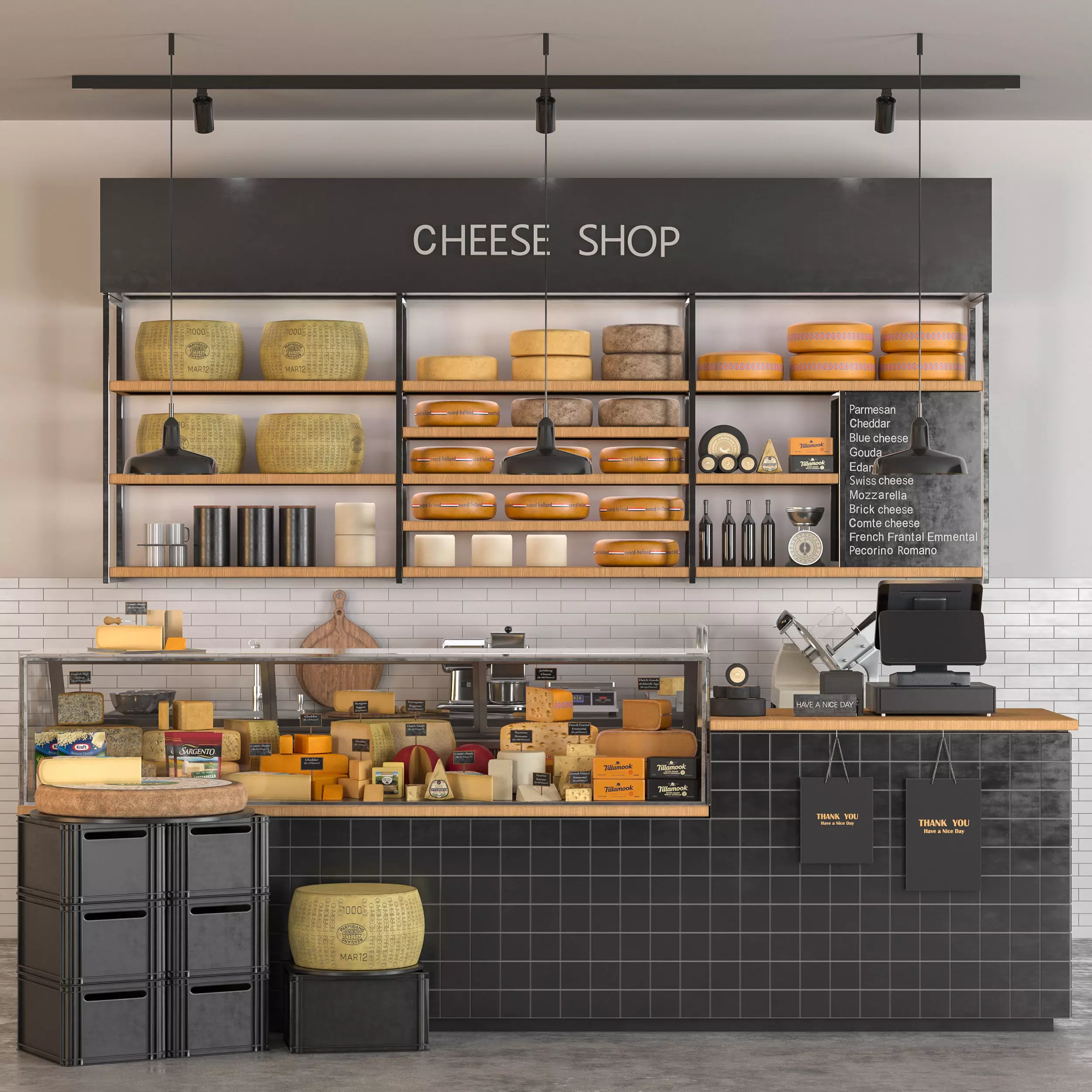 Cheese Shop 3D model_0