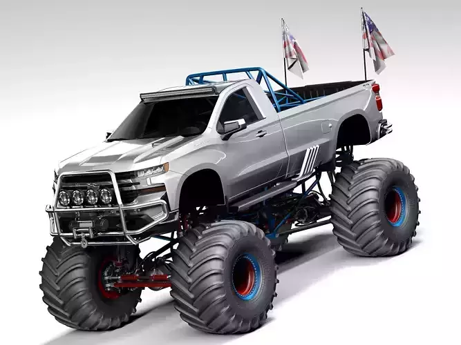 Chevrolet Silverado Monster Truck 2019 3D model