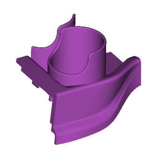 Bottle holder for Nissan NV200 Centre Console 3D print model_2