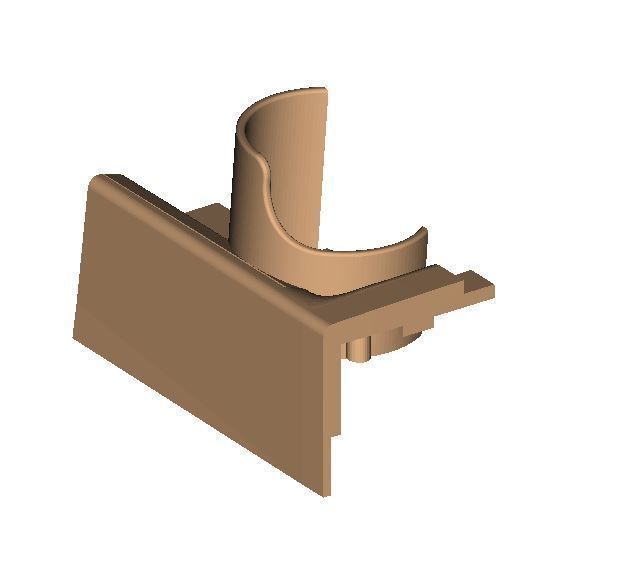 Bottle holder for Nissan NV200 Centre Console 3D print model_1