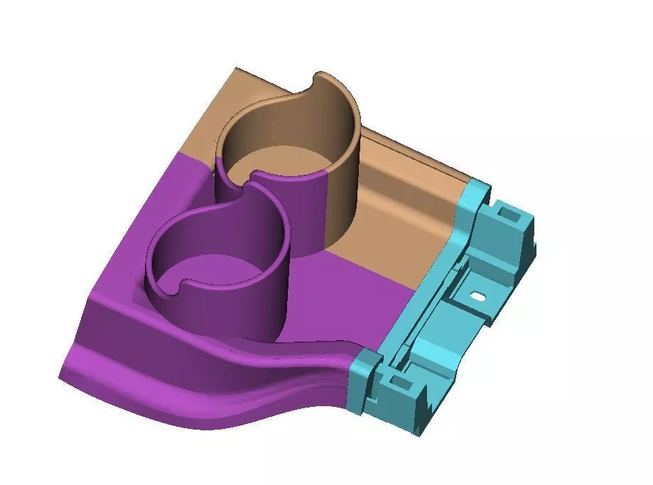 Bottle holder for Nissan NV200 Centre Console 3D print model_0