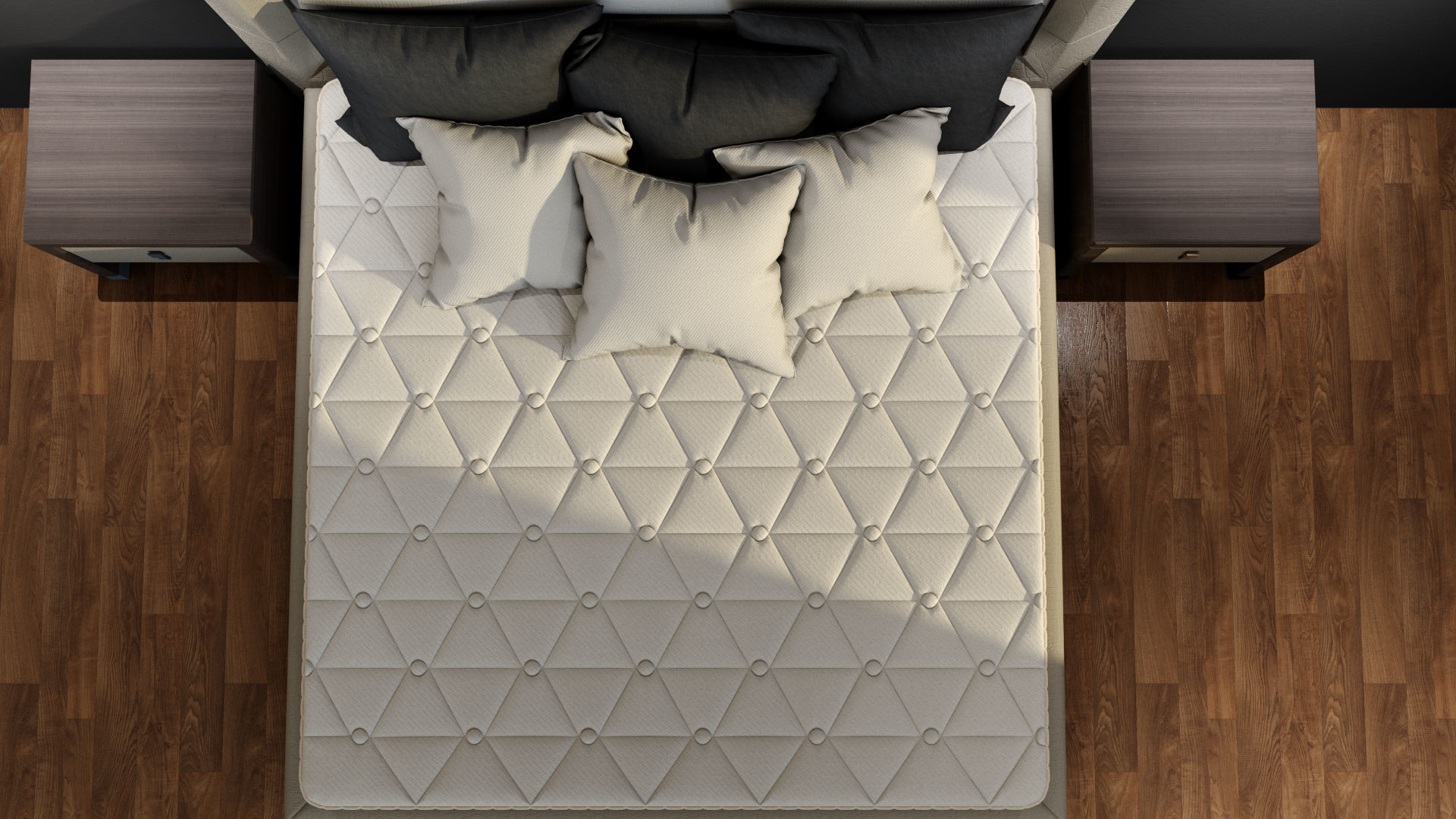 Mattress 3D model ipad case with triangles 3D model_1