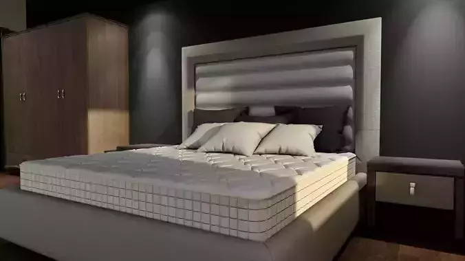 Mattress 3D model ipad case with triangles