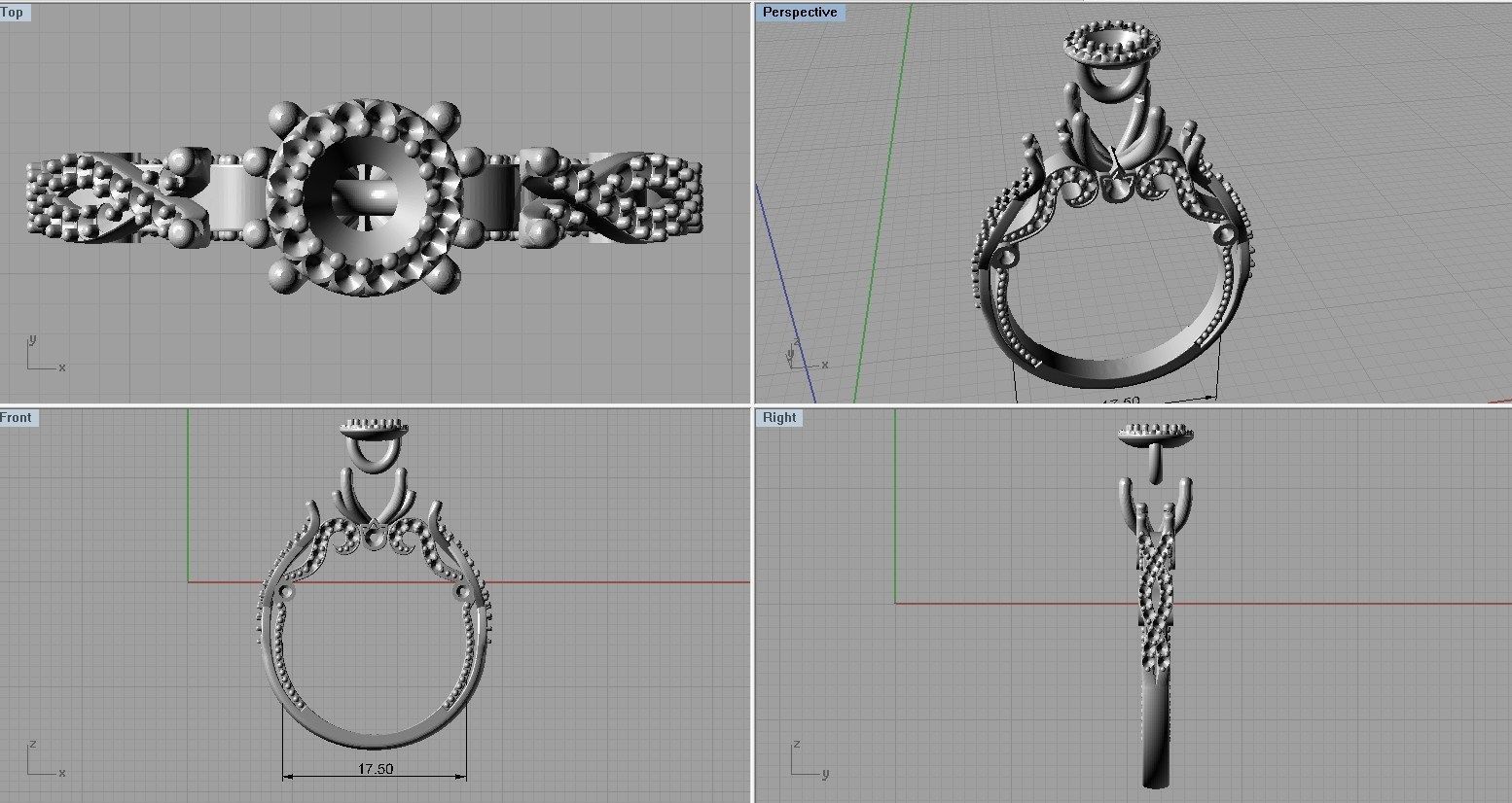 Ring ready for 3d print 3D print model_2