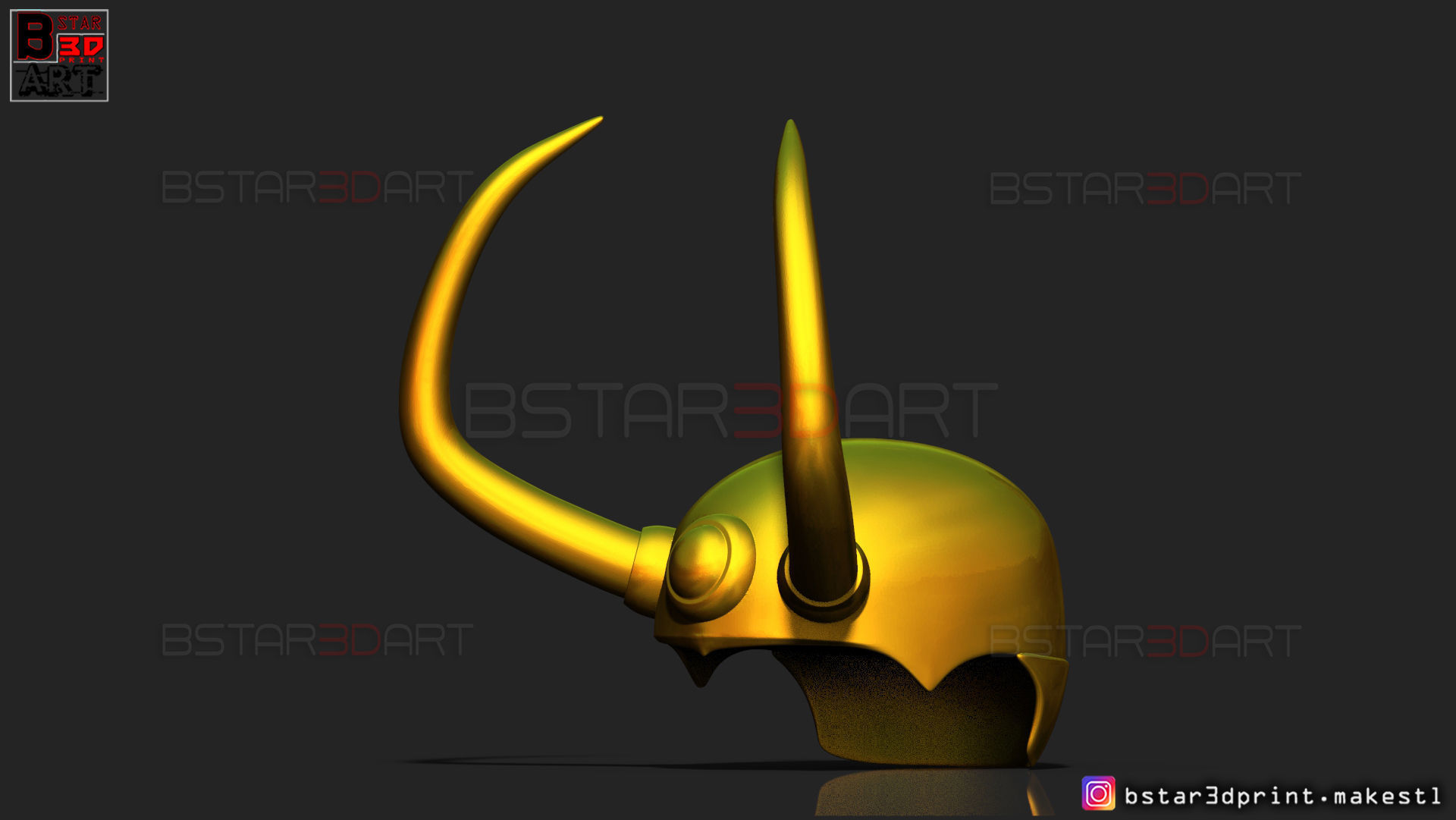 King Loki Crown - Loki Helmet - Marvel Comics 3D print model_1