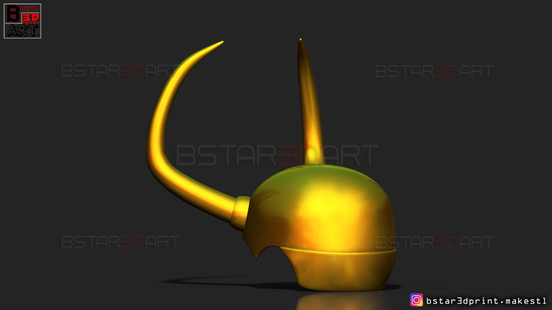 King Loki Crown - Loki Helmet - Marvel Comics 3D print model_3
