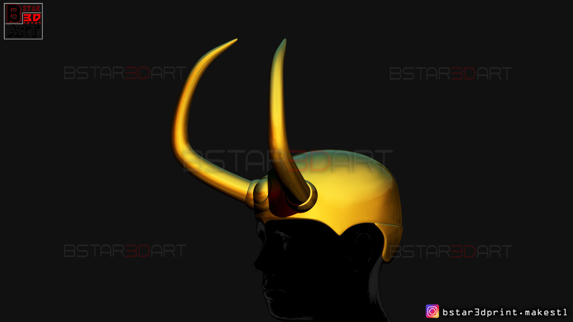 King Loki Crown - Loki Helmet - Marvel Comics 3D print model_9
