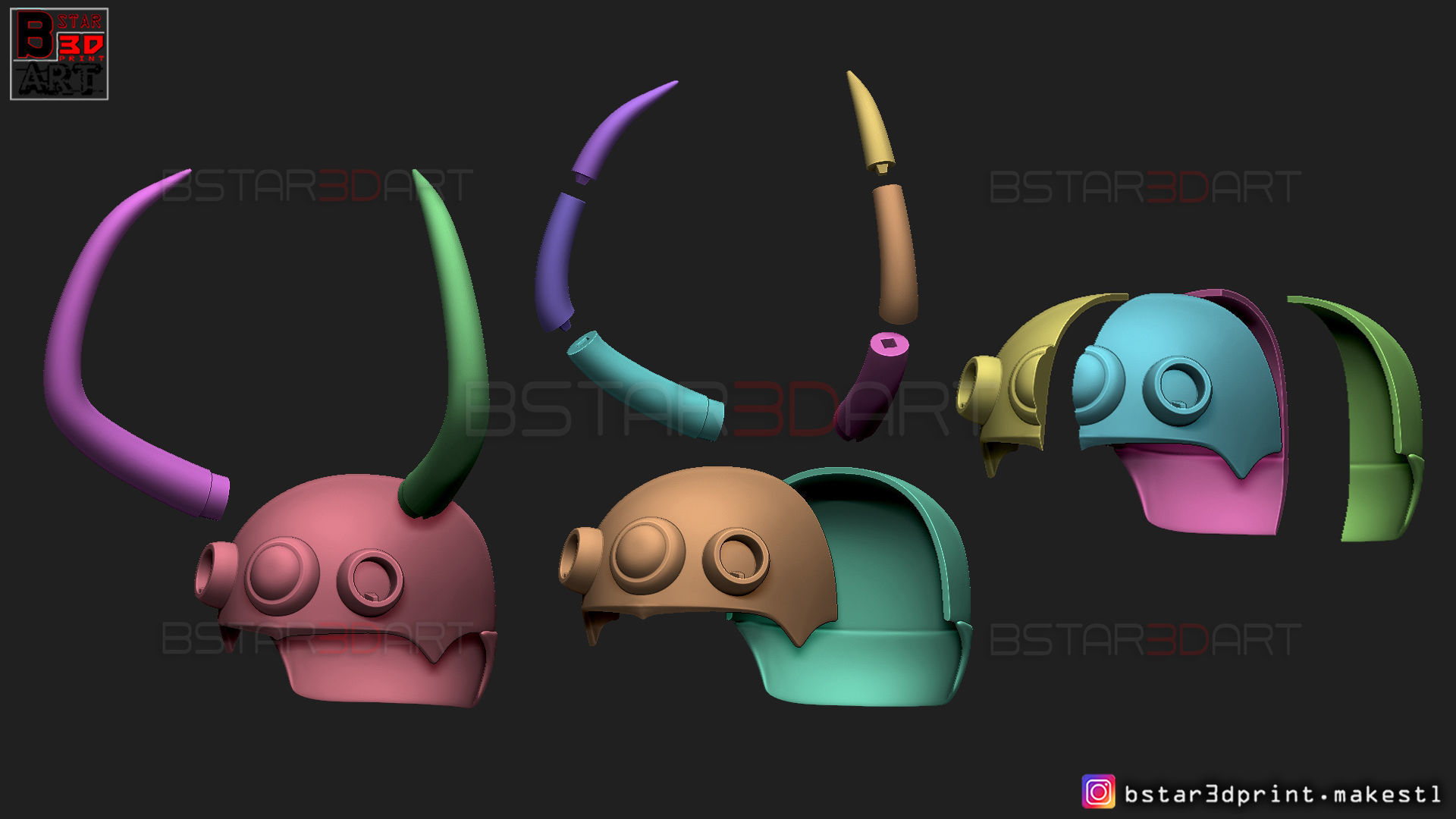 King Loki Crown - Loki Helmet - Marvel Comics 3D print model_22