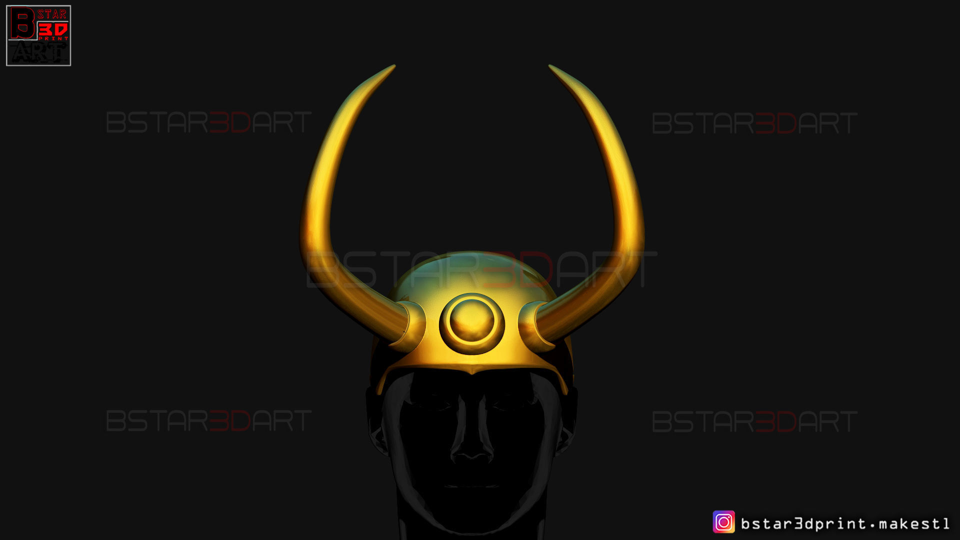 King Loki Crown - Loki Helmet - Marvel Comics 3D print model_8