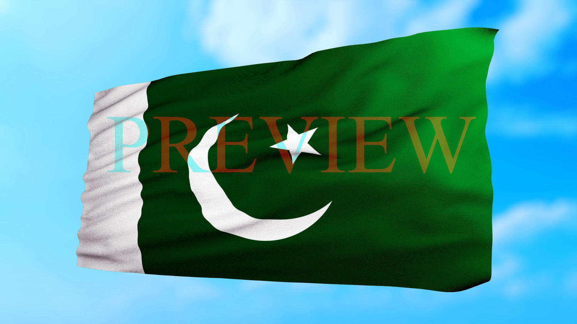 Animated Flag- Transitional Flag  3D model_7