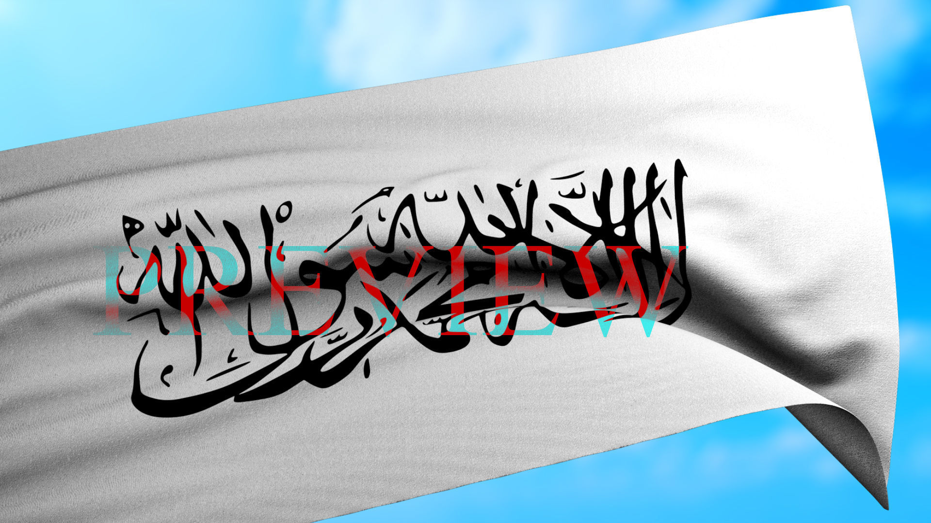 Animated Flag- Transitional Flag  3D model_6