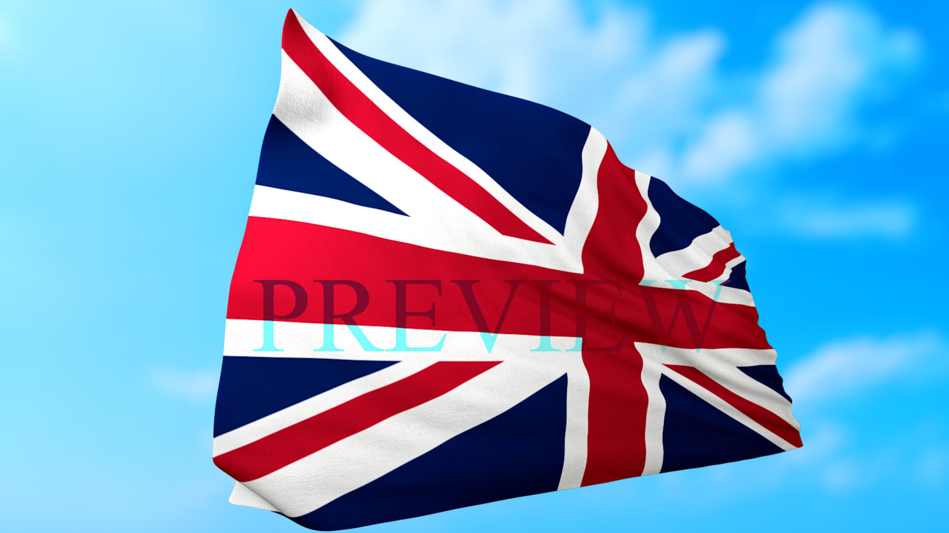 Animated Flag- Transitional Flag  3D model_10