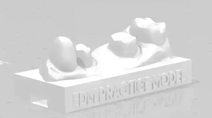EDM Dental Practice Standard Model Direct Bridge 3D print model