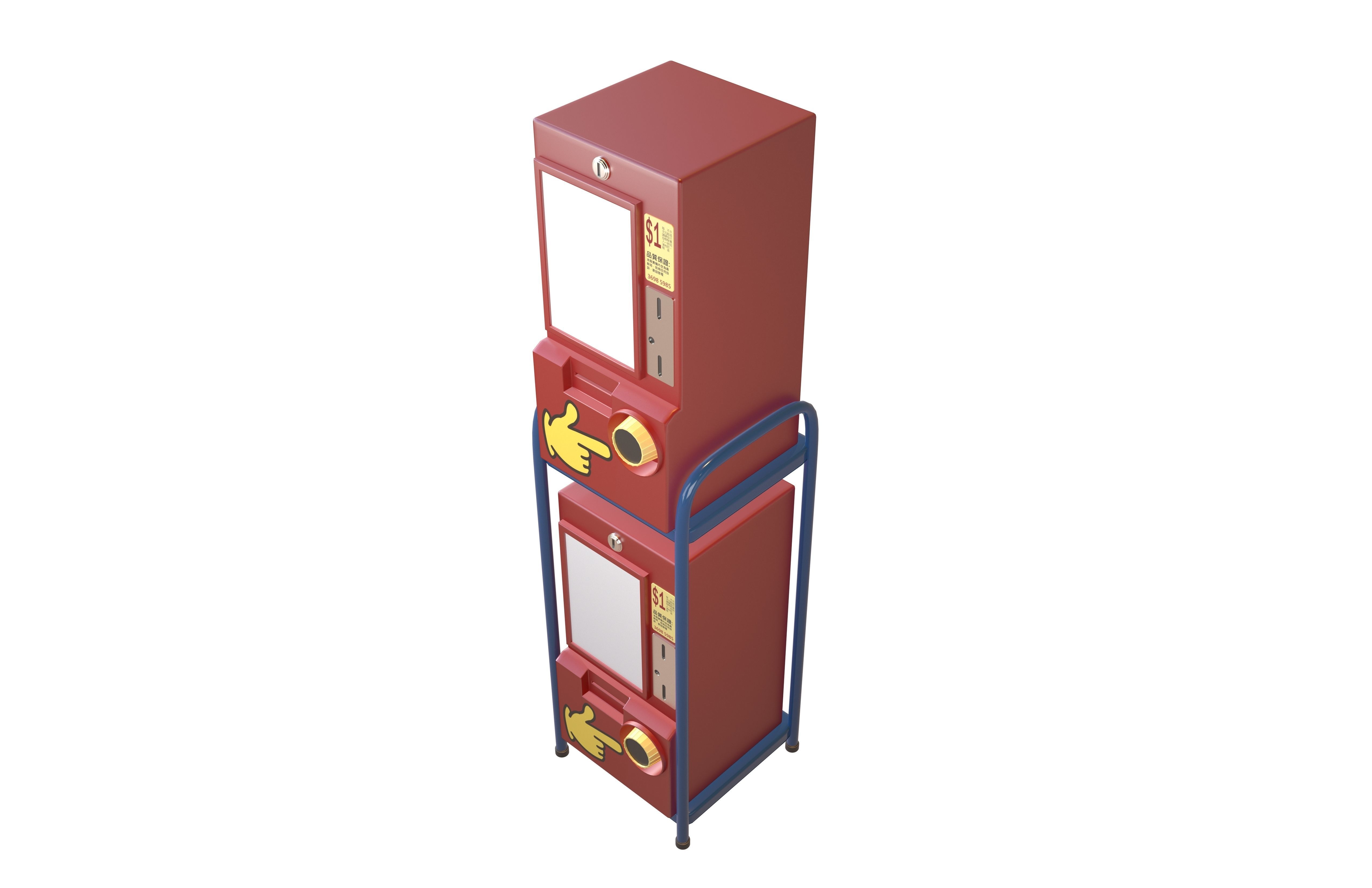 Yes Card Machine v2 003 Low-poly 3D model_2