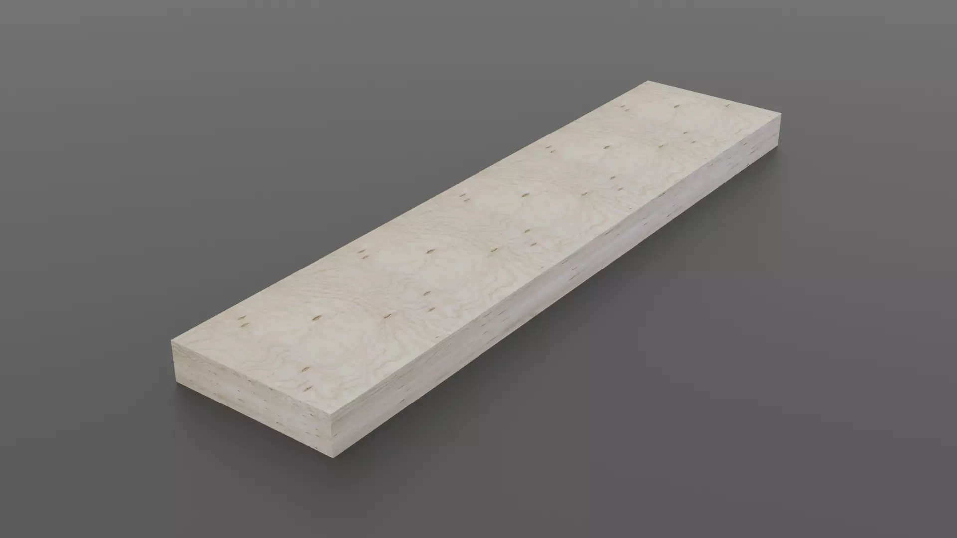 Wooden plank Free low-poly 3D model