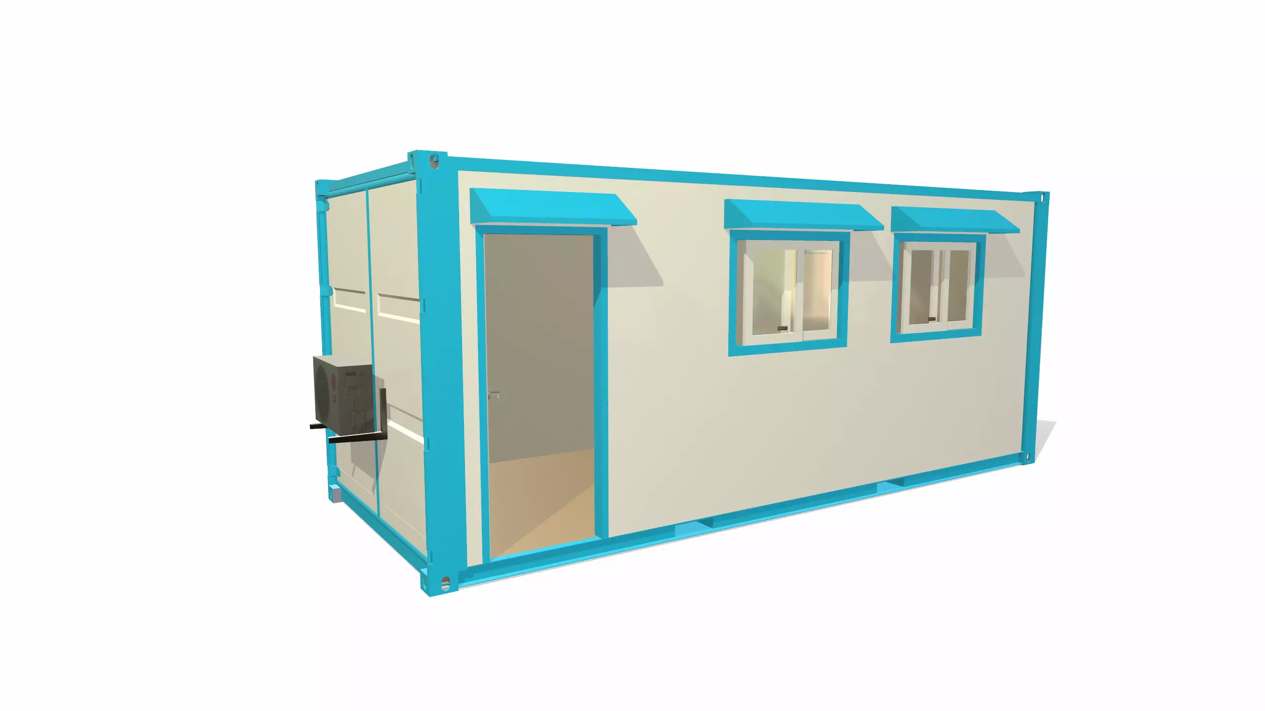 Modular office 3D model