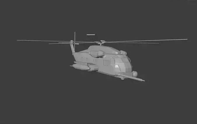 Sikorsky CH-53 Sea Stallion Low Poly