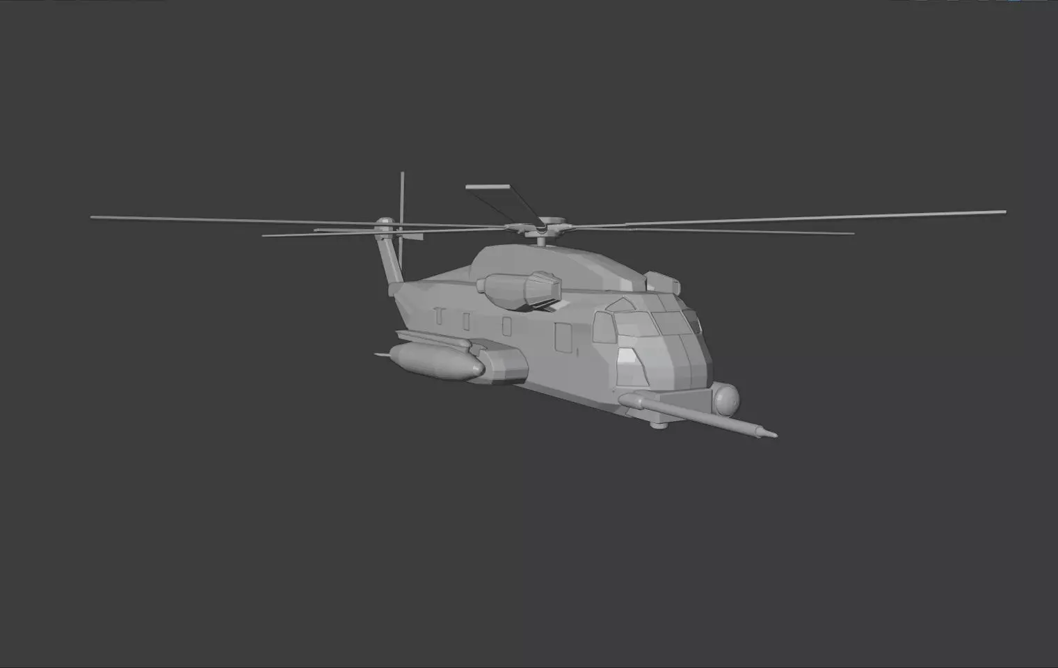 Sikorsky CH-53 Sea Stallion Low Poly Low-poly 3D model