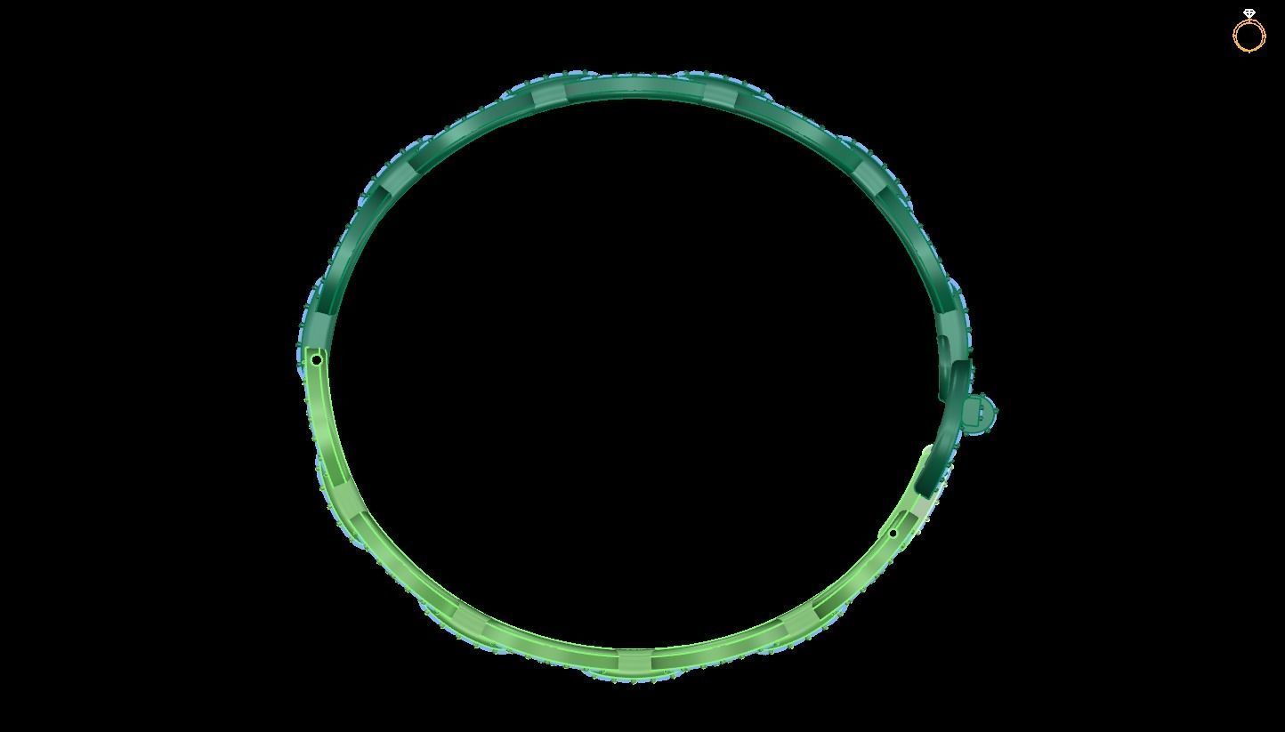 Bracelet harmes 3D print model_3