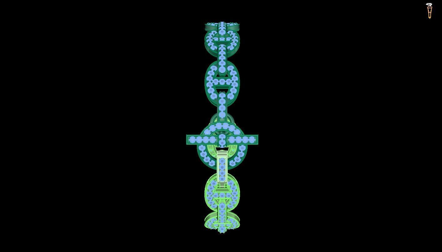 Bracelet harmes 3D print model_4