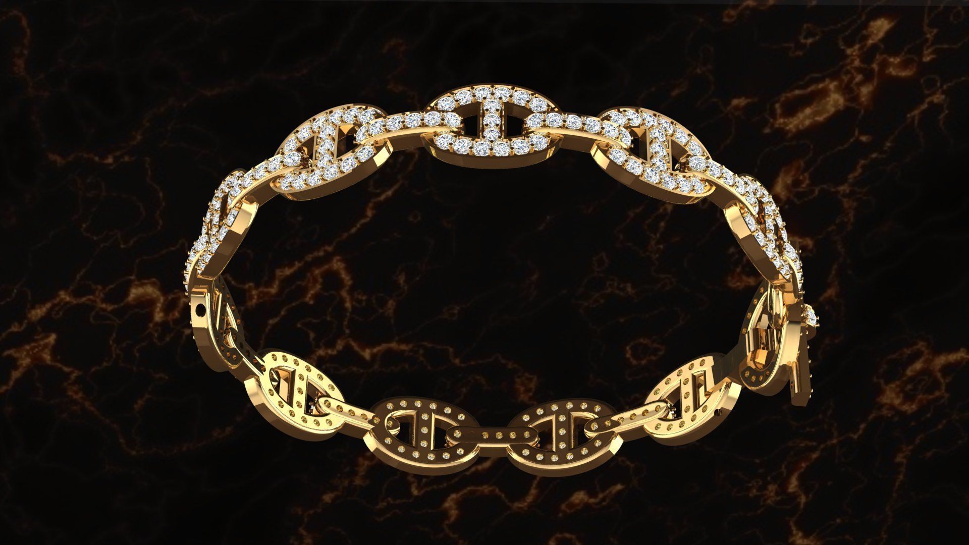 Bracelet harmes 3D print model_2