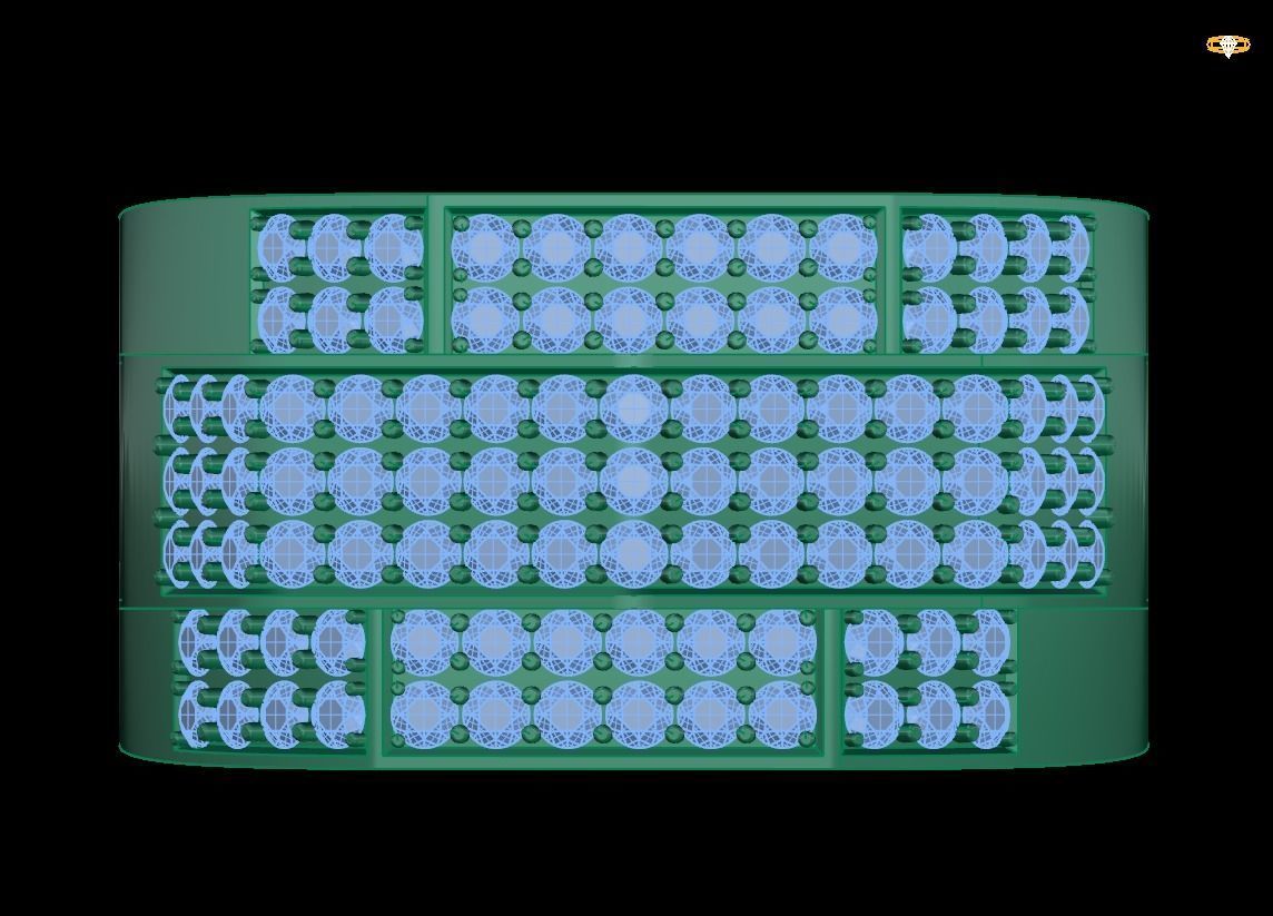 Ring diamond 3D print model_3