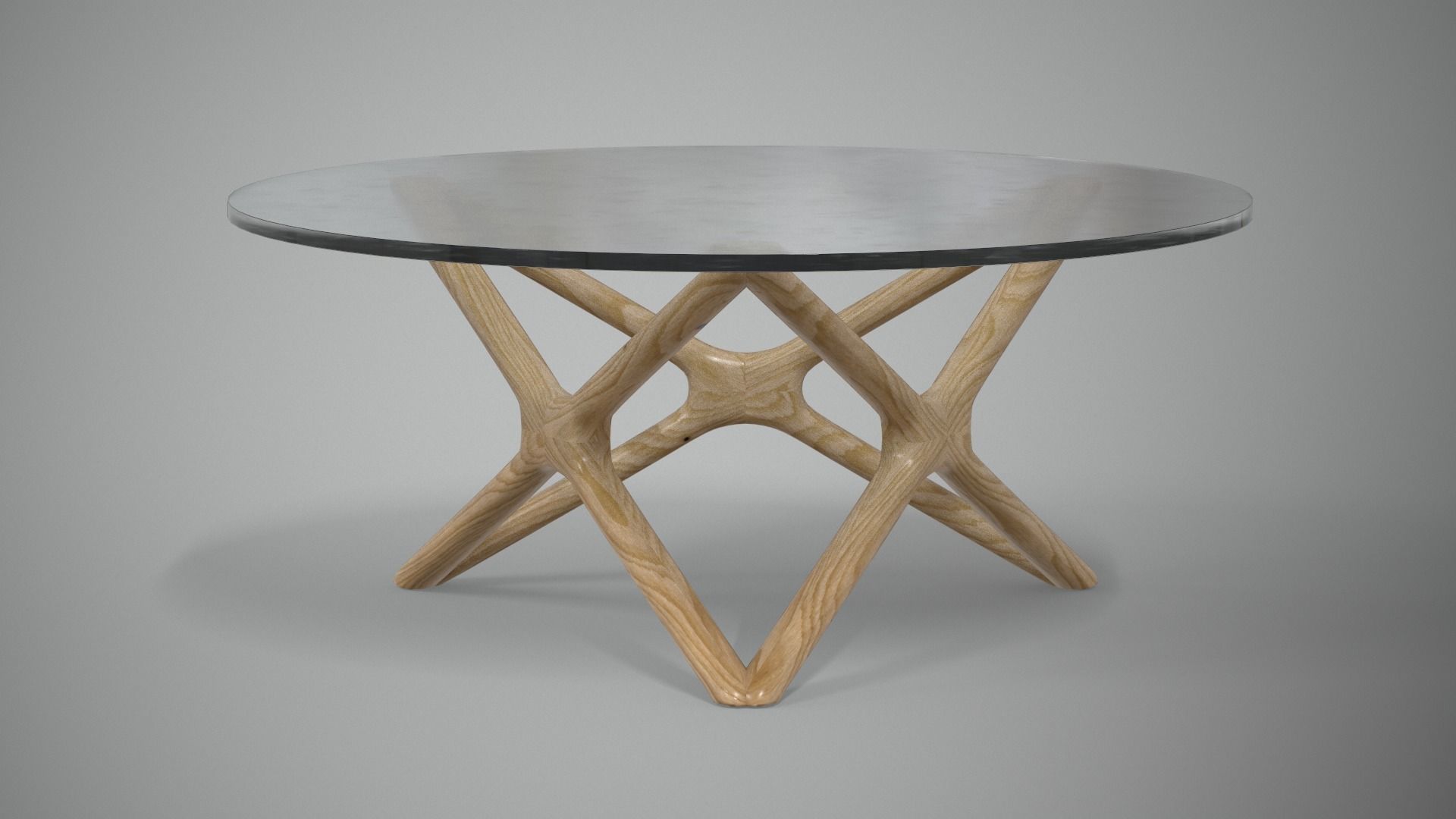 Jayce Coffee Table Ash beige Low-poly 3D model_5