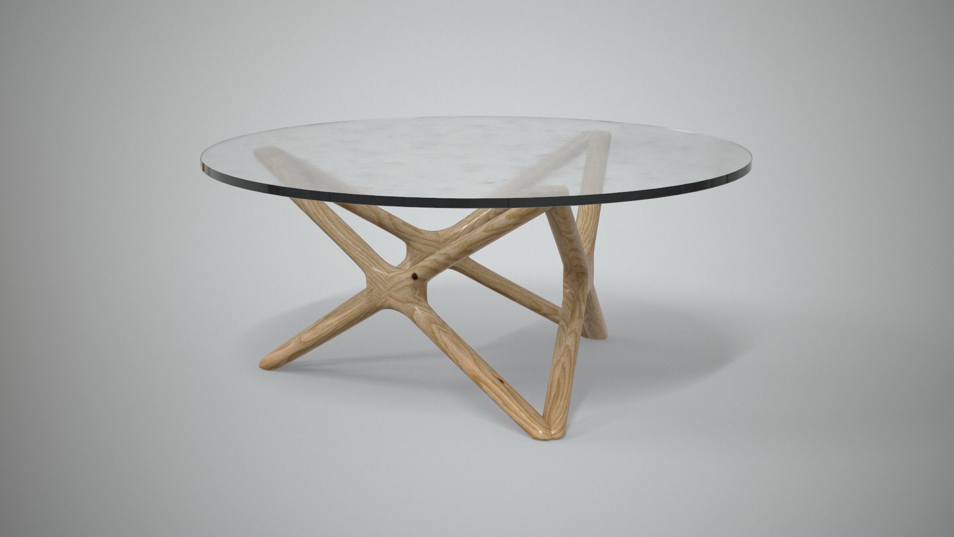 Jayce Coffee Table Ash beige Low-poly 3D model_2