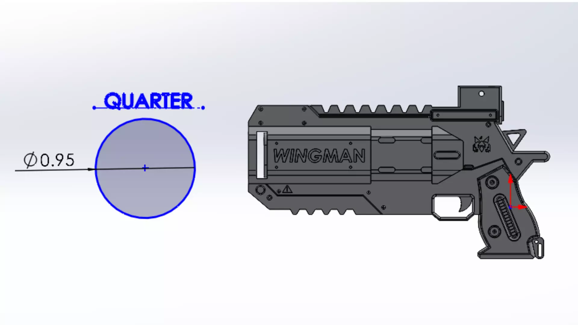 Apex Legends Wingman Figurine and Keychain 3D print model