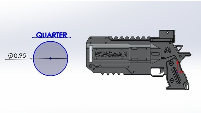 Apex Legends Wingman Figurine and Keychain 3D print model