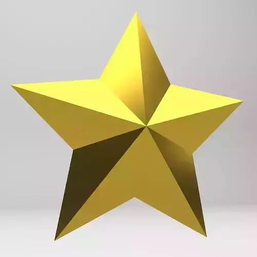 Star Object Low-poly 3D model