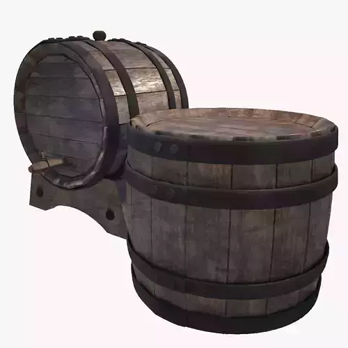 Wood Wine Barrel