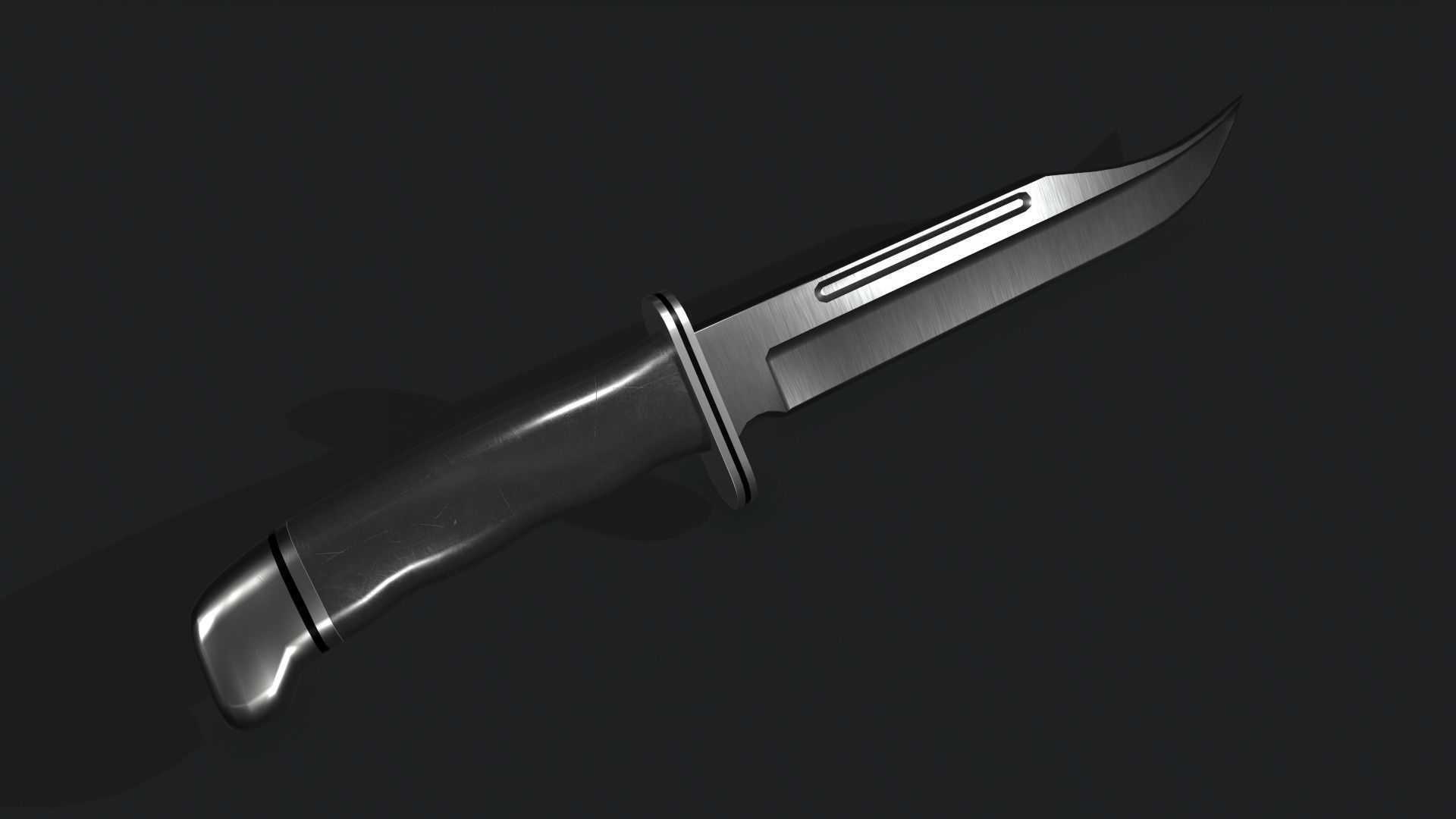 Killer Hunting Knife  Low-poly 3D model Low-poly 3D model_6