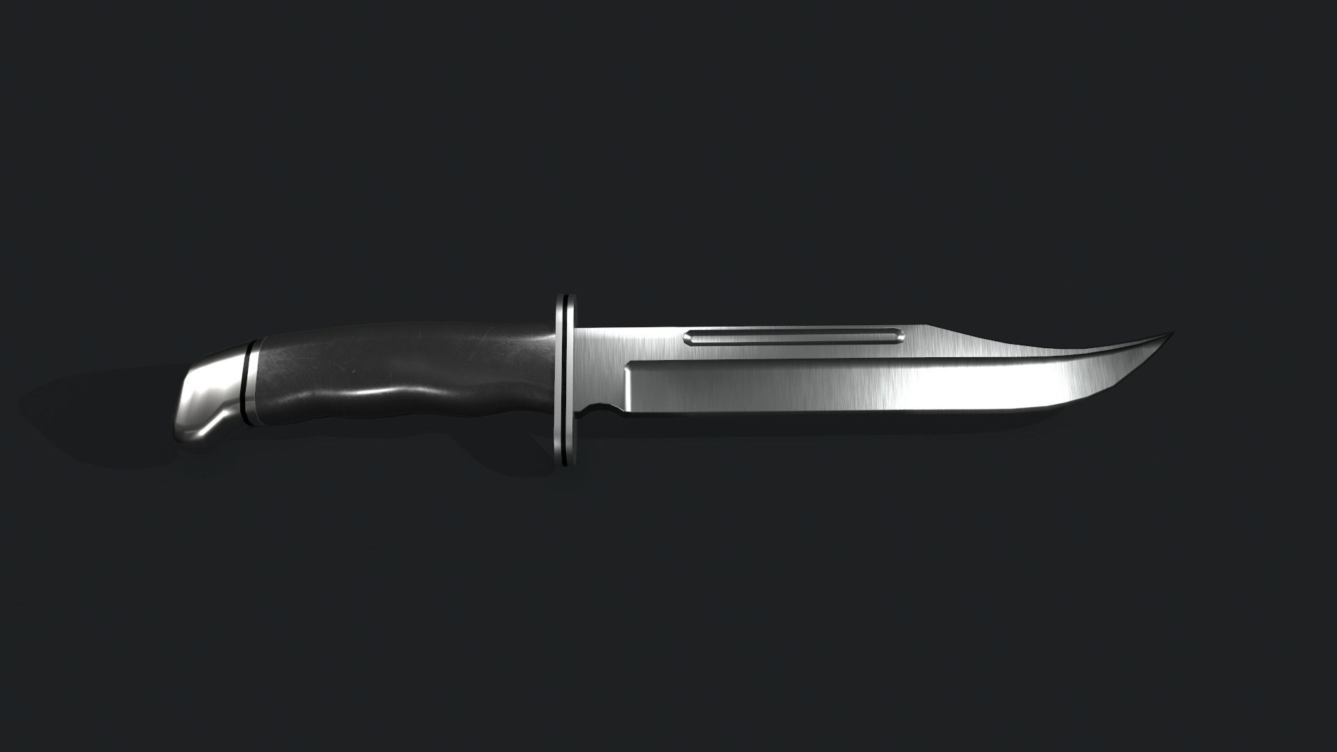 Killer Hunting Knife  Low-poly 3D model Low-poly 3D model_2