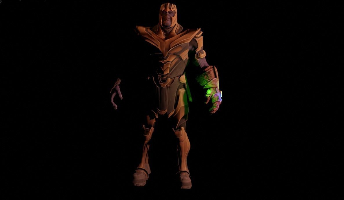 Thanos 3D Model with Textures Free 3D model_3