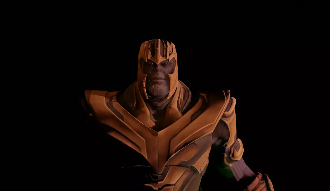 Thanos 3D Model with Textures Free 3D model_0
