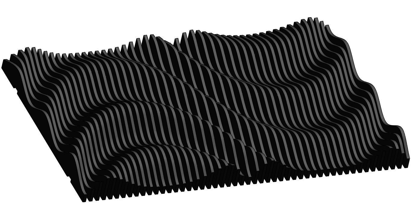 Parametric wall C  3D model_15