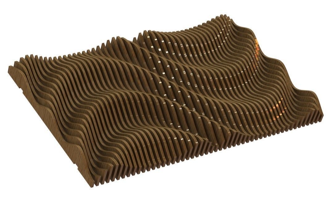 Parametric wall C  3D model_3