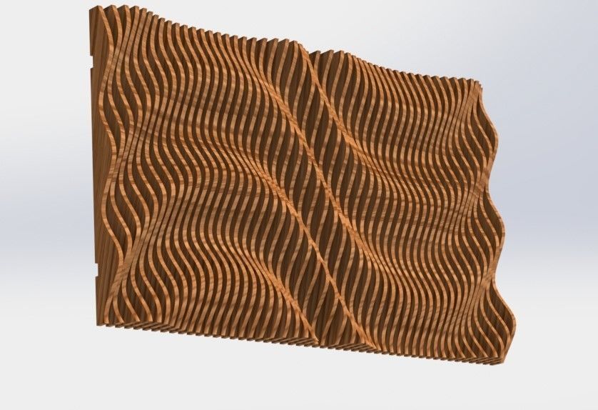 Parametric wall C  3D model_13