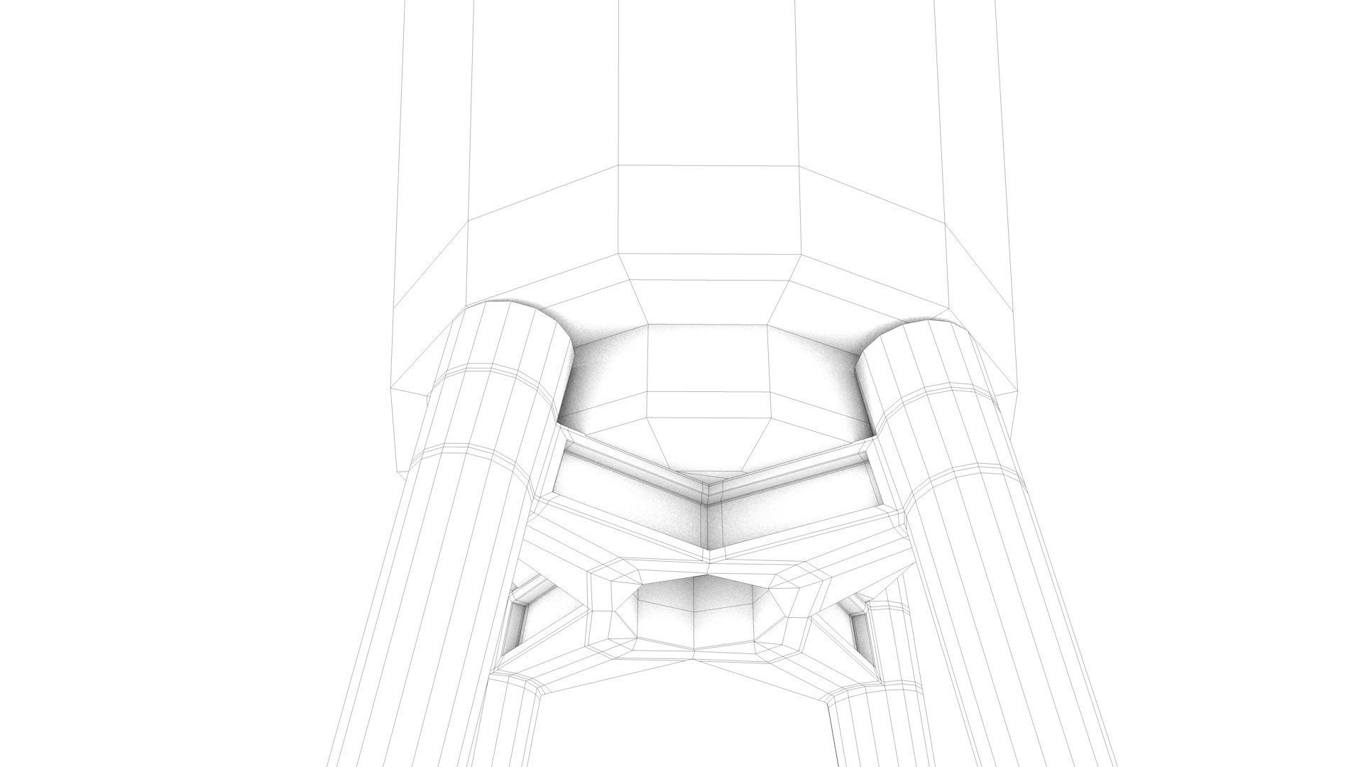 Flower plant in pot 3D model_14