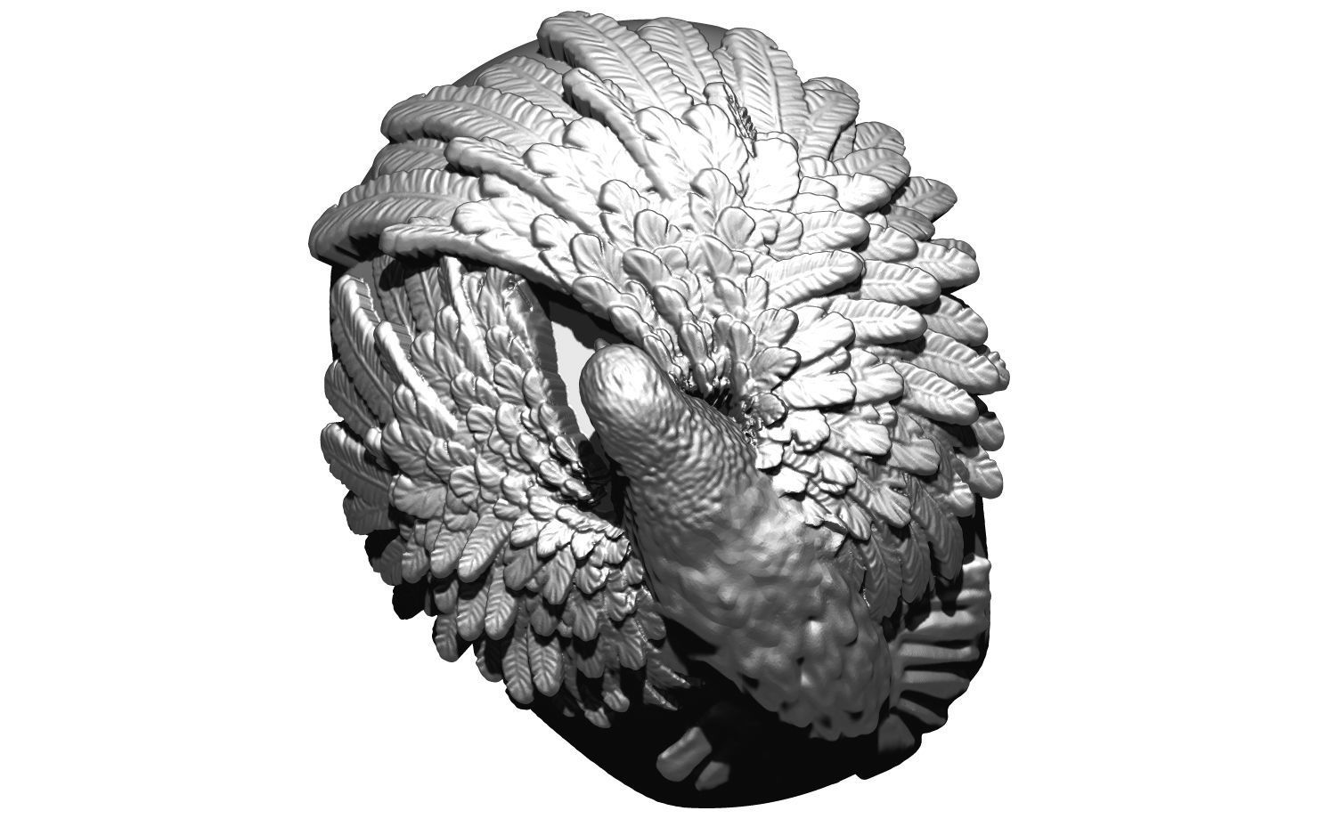 Eagle Ring 3D print model_2
