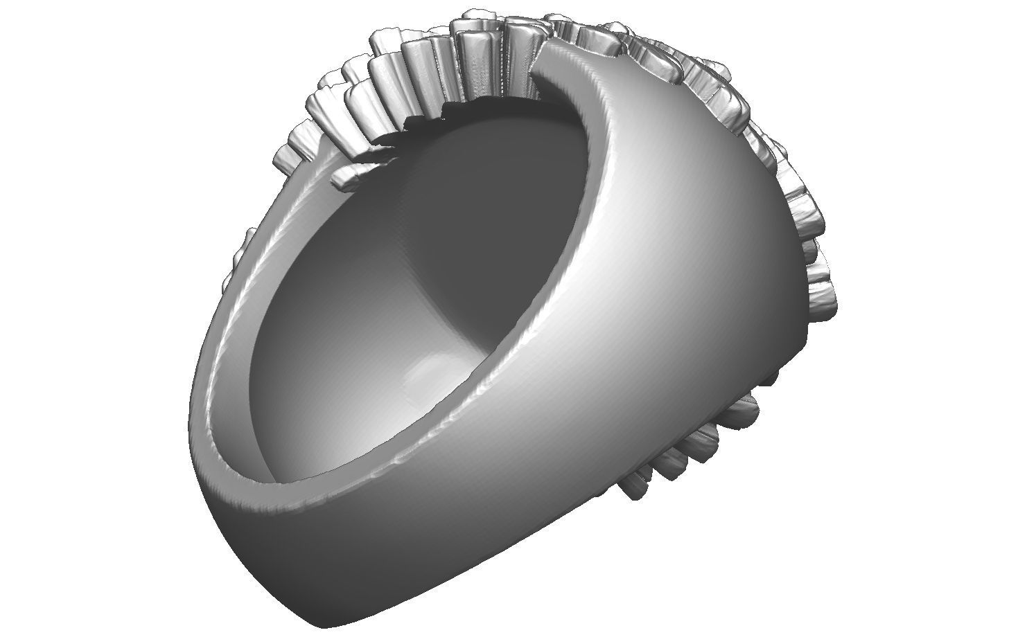 Eagle Ring 3D print model_3