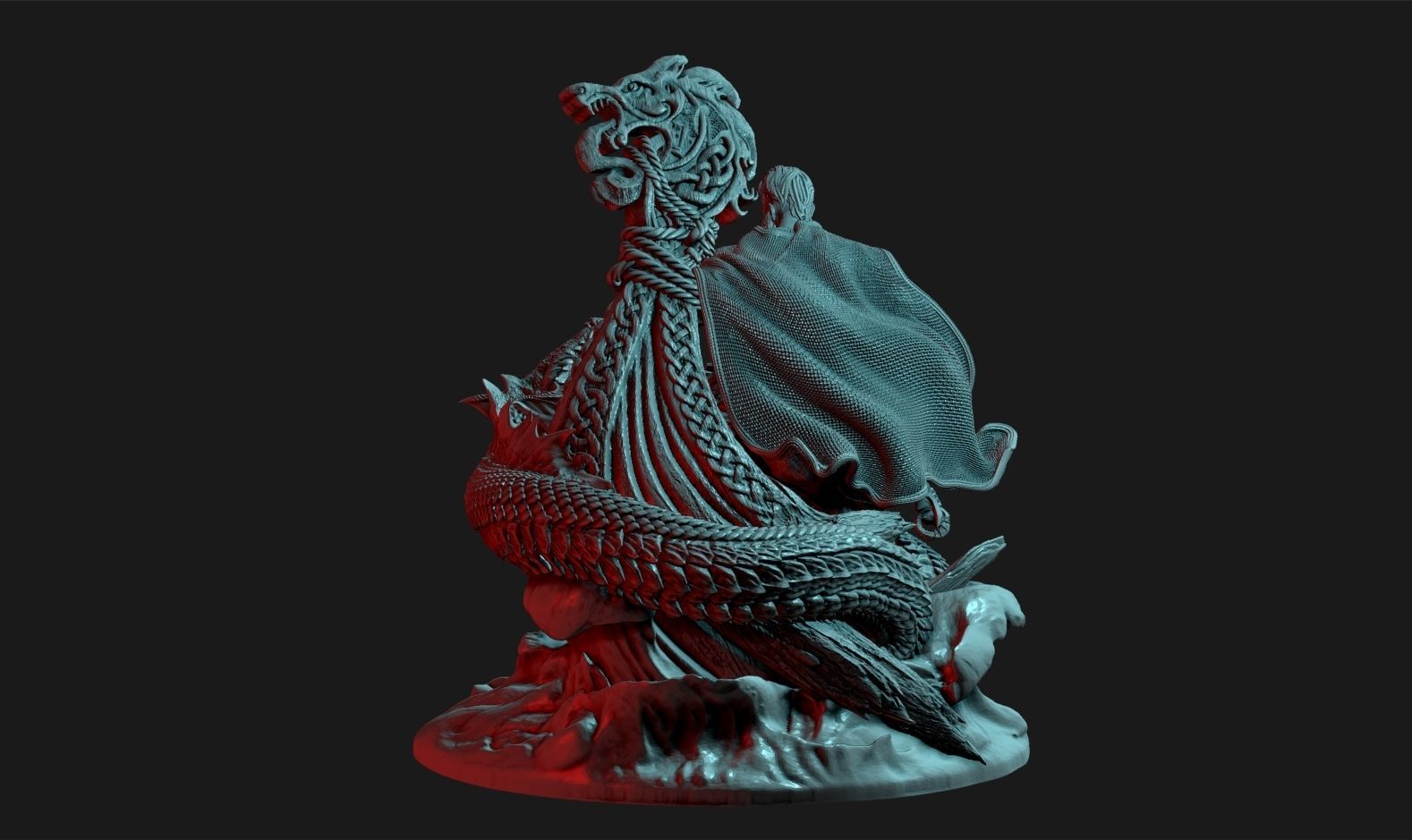 Thor Fishing for Jormungand 3D print model_4