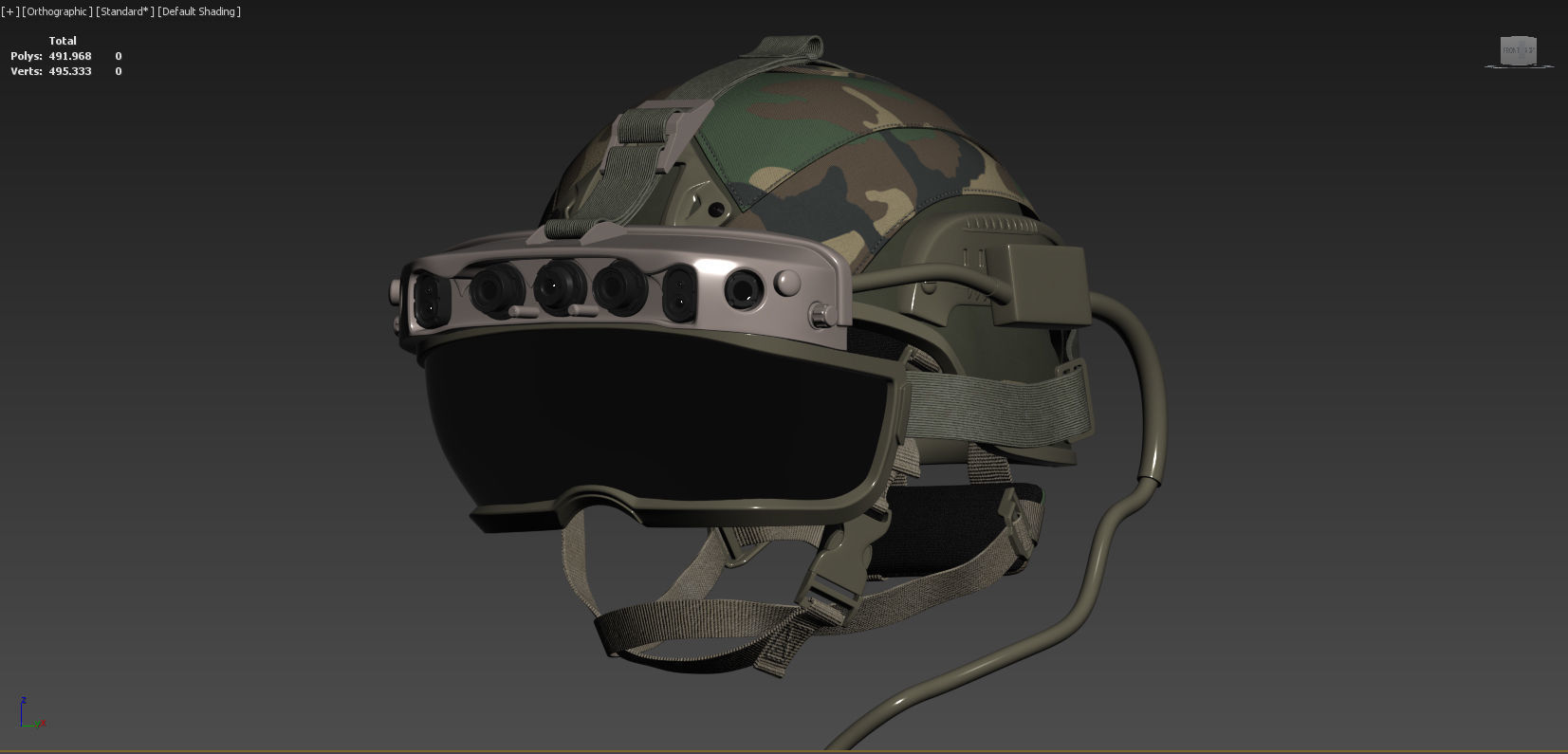 IVAS headset HoloLens Goggles Military Helmet 3D model_6