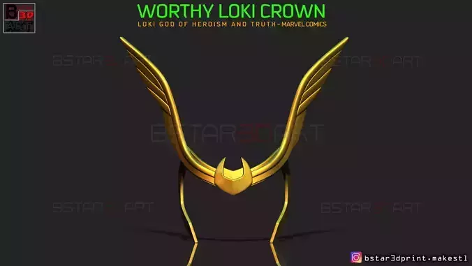 Worthy Loki Crown - Loki Helmet - Marvel Comics Cosplay