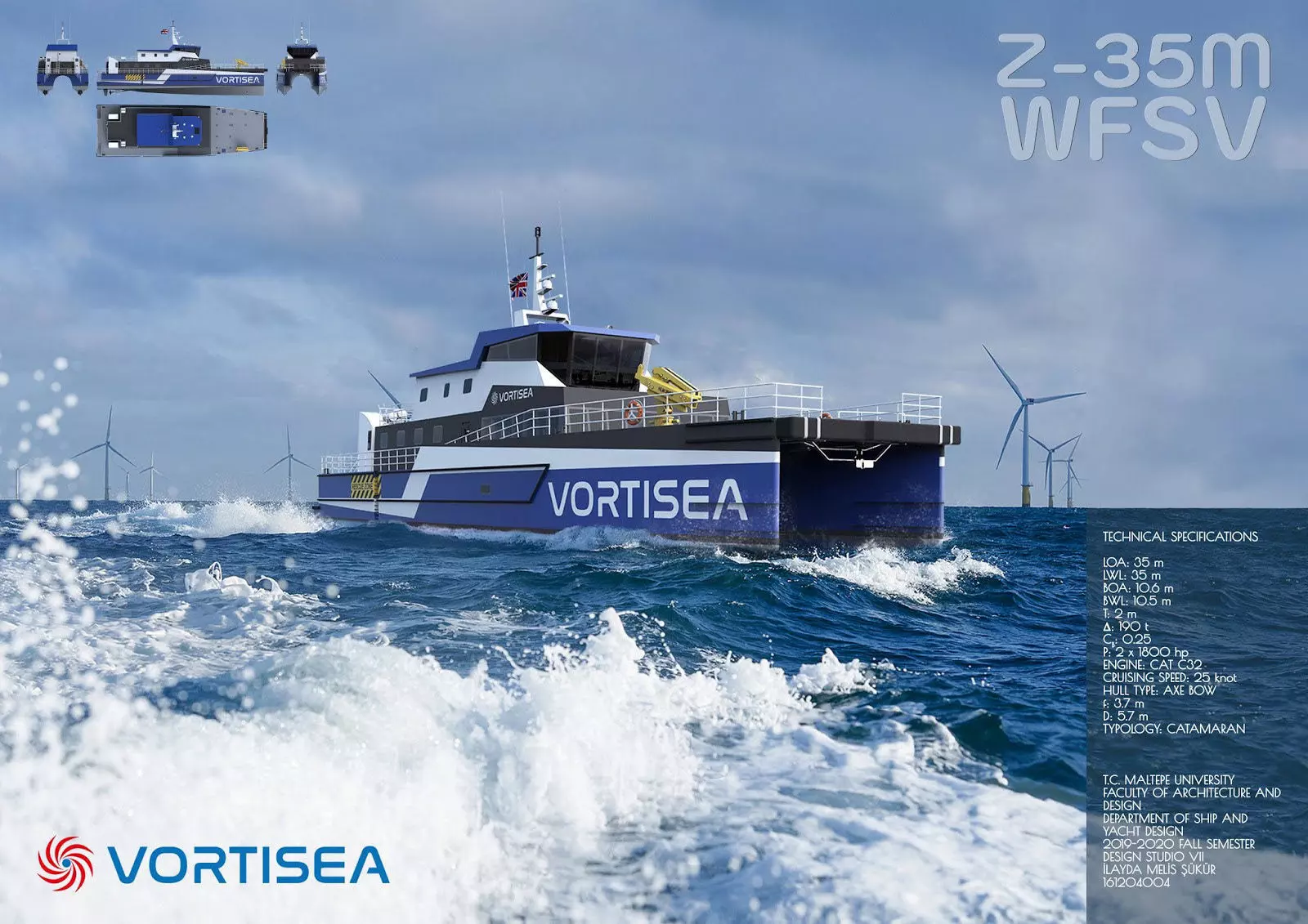 WindFarm Support Vessel 3D model_0