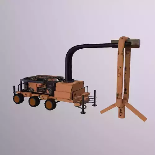 Space Mining Vehicle - Game Ready - PBR 3D model